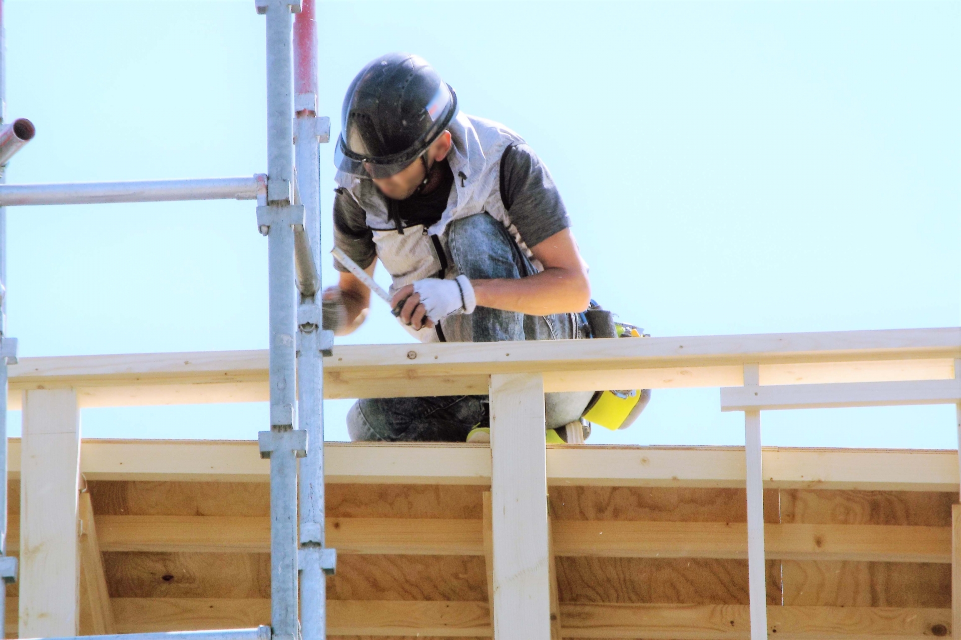 土木工事の施工風景
